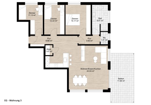Roth Bau - Immobilien - 2 Mehrfamilienhäuser in Orsingen - WHG03